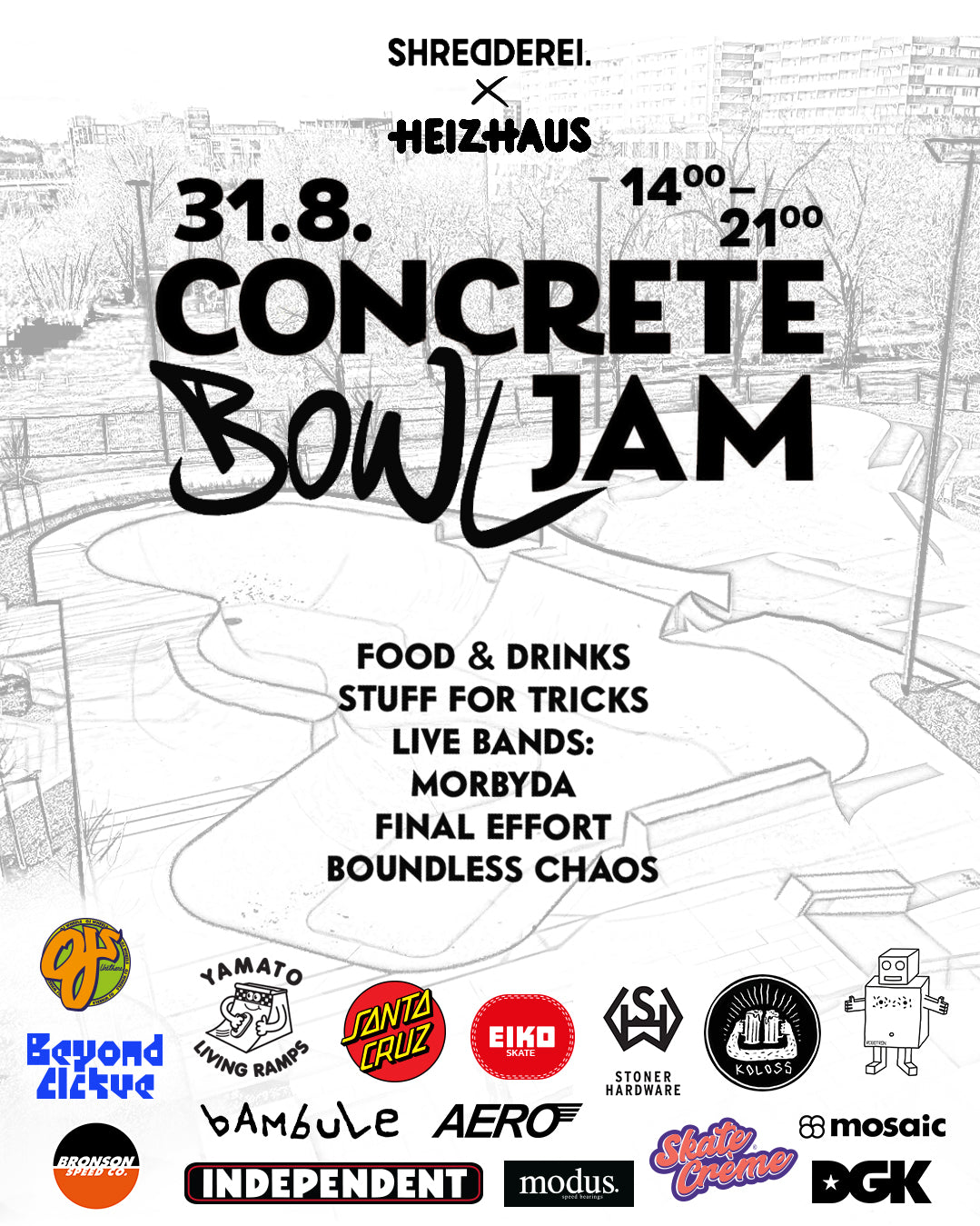31.08.2024 | Concrete Bowl Jam - Heizhaus