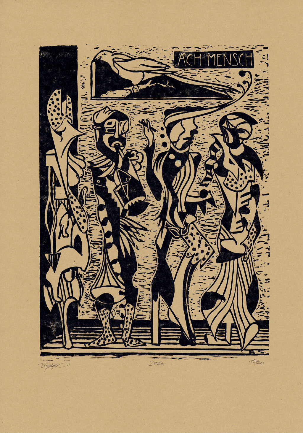 “Oh man” | Art print A3 