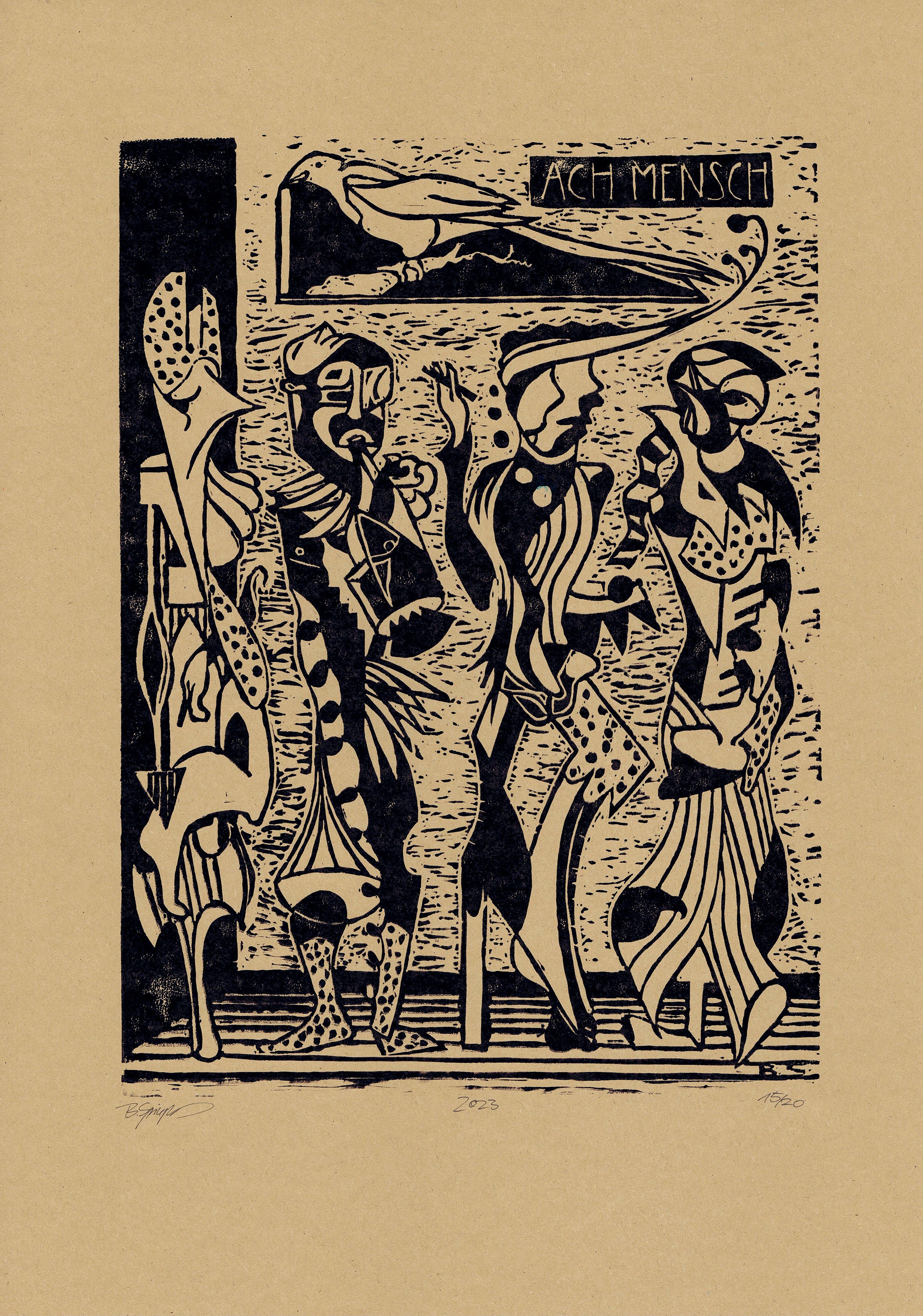 “Oh man” | Art print A3 