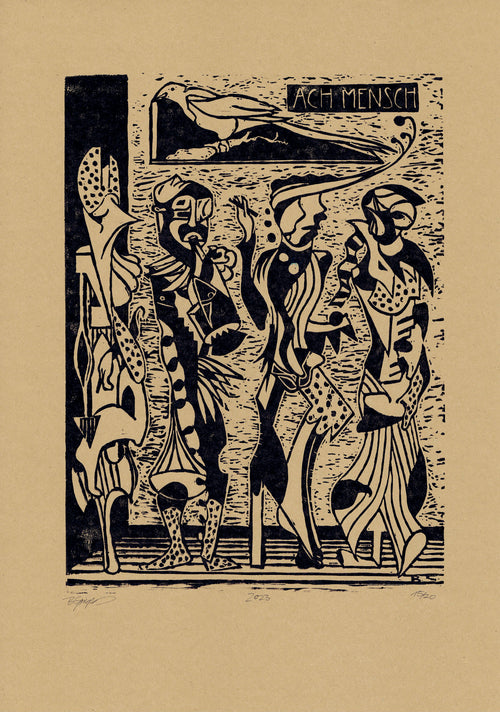 "Ach Mensch" | Kunstdruck A3