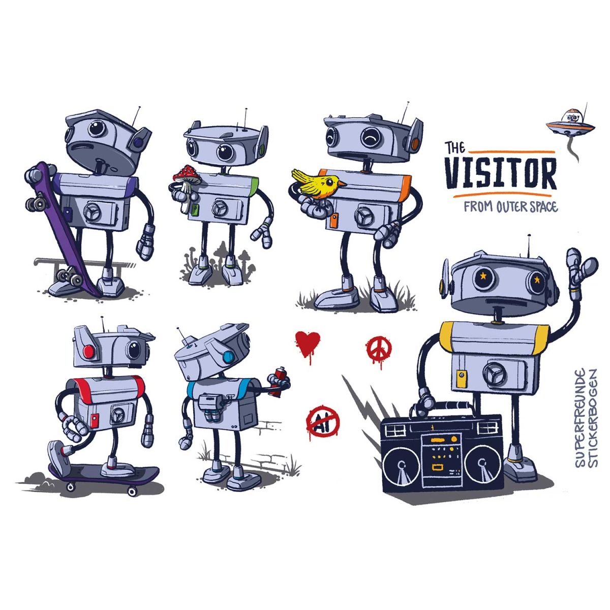 ROBO | STICKERBOGEN