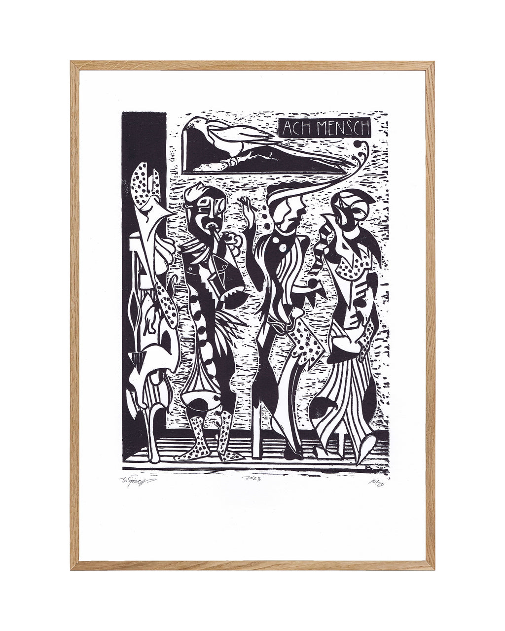 "Ach Mensch" | Kunstdruck A3