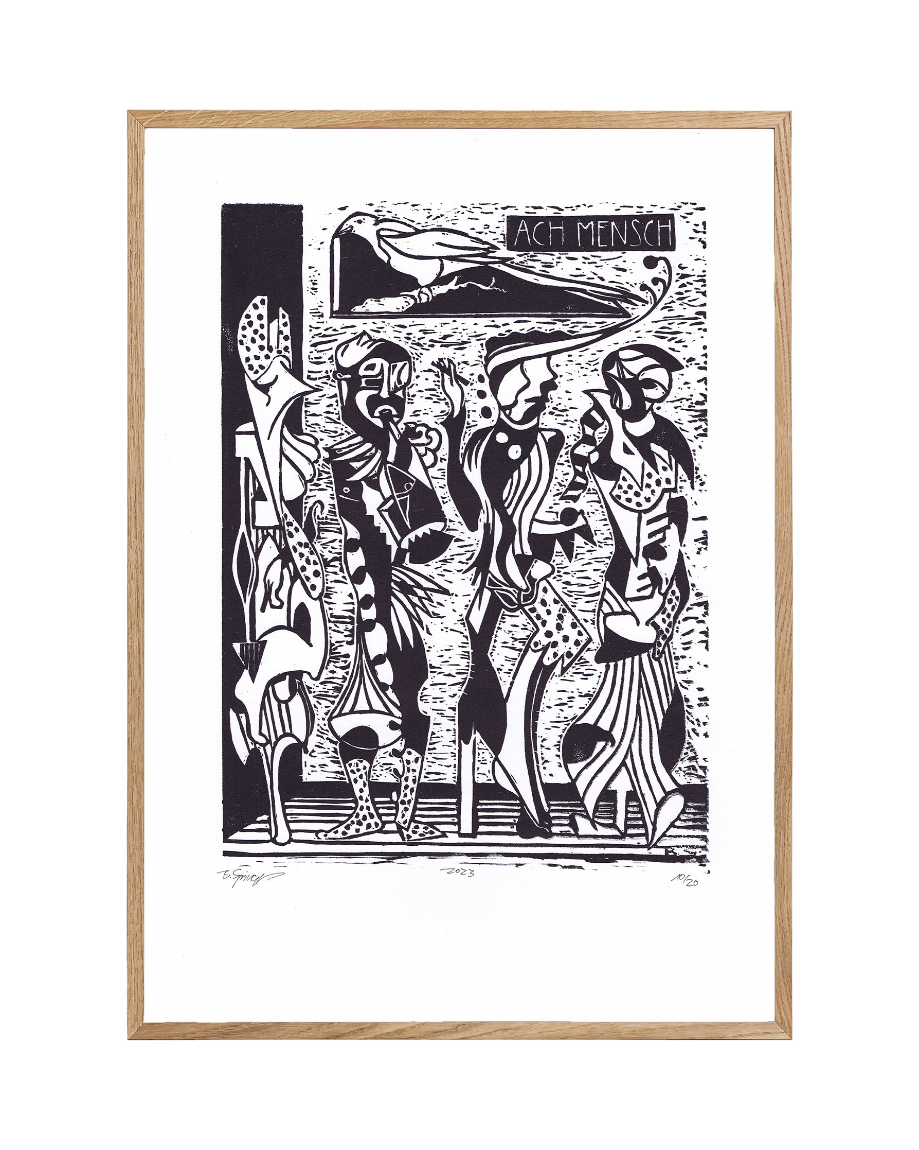 "Ach Mensch" | Kunstdruck A3